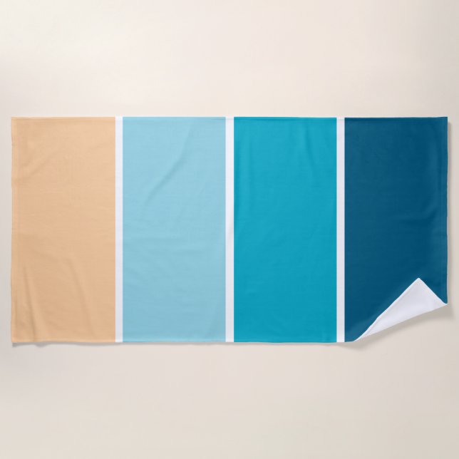 Serviette de plage à dégradé (Devant)