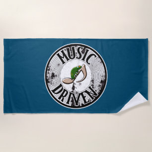 Serviette de plage à musique