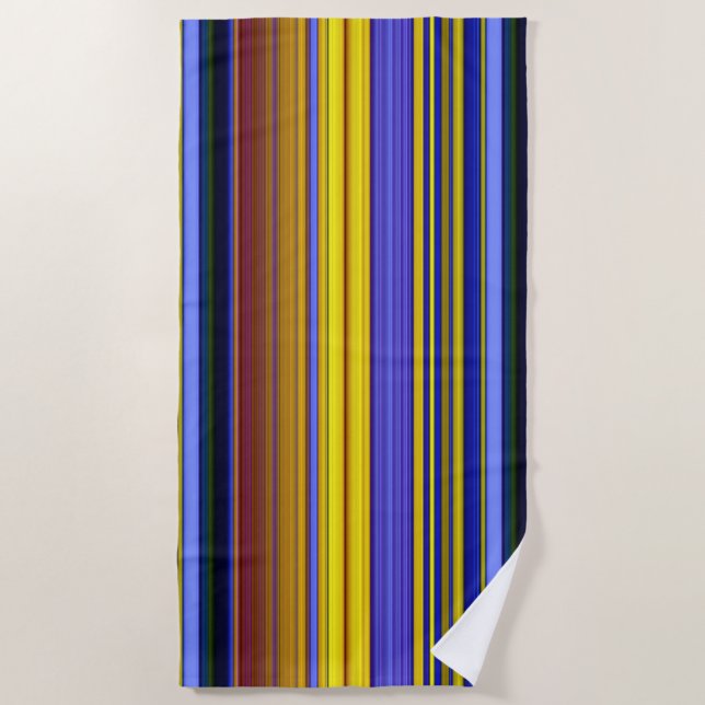 Serviette De Plage Abstract Stripes Design 1 (Devant)