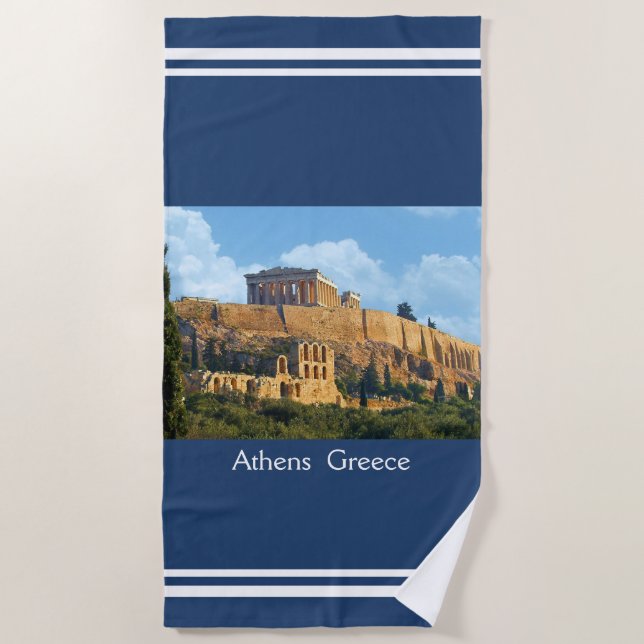 Serviette de plage Acropolis (Devant)