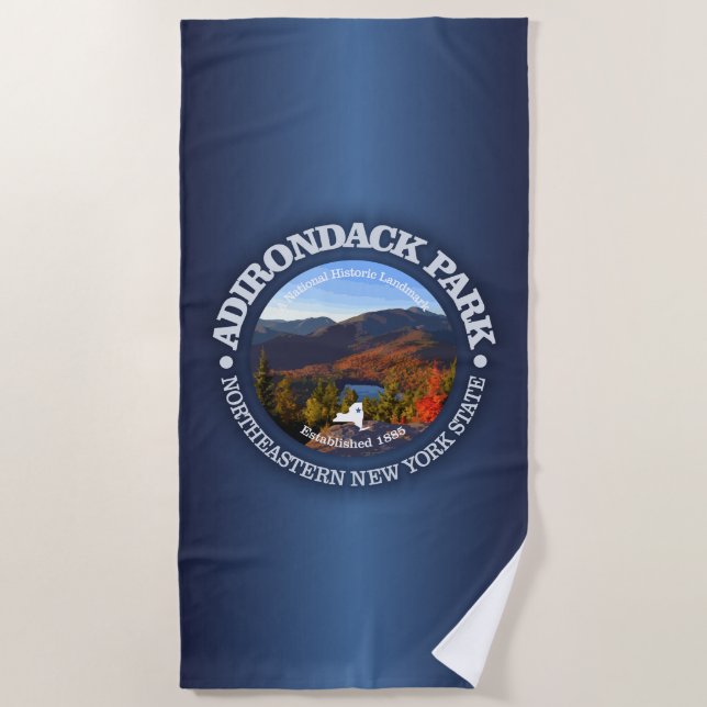 Serviette De Plage Adirondack Park (Devant)