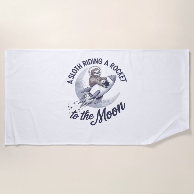 Serviette De Plage Adorable Parcours d'astronaute (Devant)