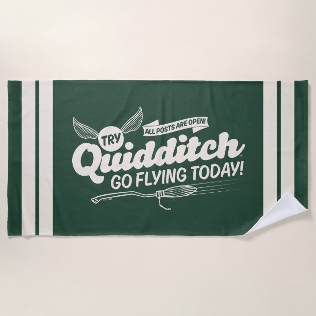 Serviette De Plage Affiche de recrutement de QUIDDITCH™ (Devant)