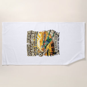 Serviette De Plage Afrique du Sud Match Day Skeleton Striker Nations