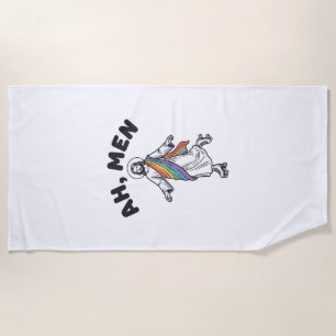 Serviette De Plage Ah Hommes Roller Skating Foi Vector Design_1