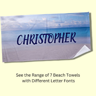 Serviette De Plage Ajouter un nom à ce Beach Arrière - plan Beach Tow