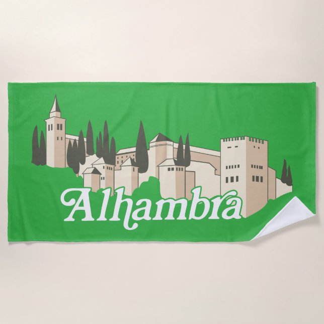 Serviette De Plage Alhambra (Devant)