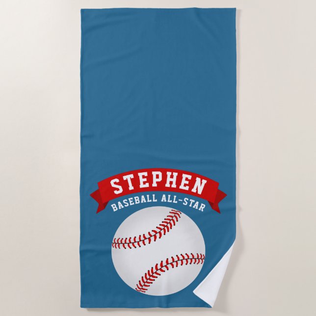 Serviette De Plage All-Star de baseball (Devant)