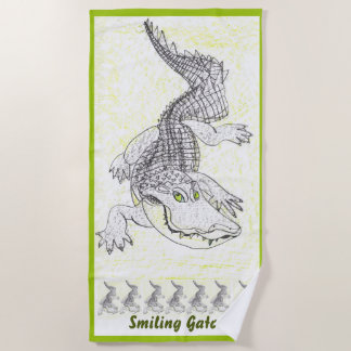 Serviette de plage Alligator Amical