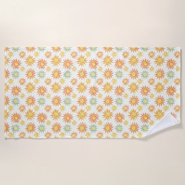 Serviette De Plage Allumez le soleil (Devant)