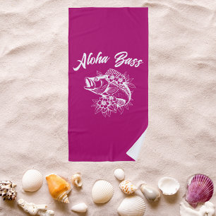 Serviette De Plage Aloha Bass-Hawaiian rose