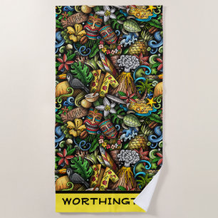 Serviette De Plage AlOHA Tropical Beach Towel