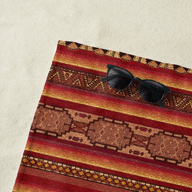 Serviette De Plage Amérindien (En situation)