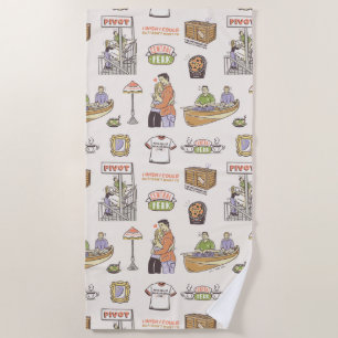 Serviette De Plage AMIS™   Icônes de dessin