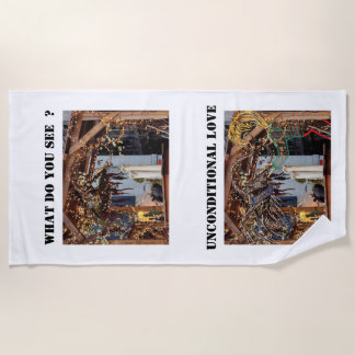 Serviette De Plage Amour inconditionnel