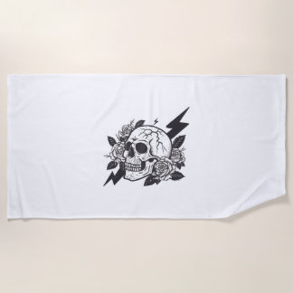 Serviette De Plage Amoureux du crâne