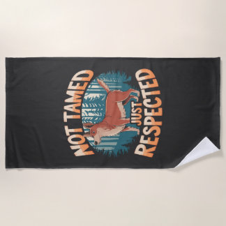 Serviette De Plage Amoureux du Dhole Faune Canidé Chien Sauvage Asiat
