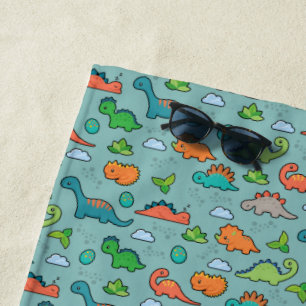 Serviette De Plage Amusement de dinosaure
