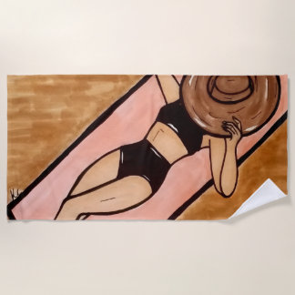 Serviette De Plage Amusez-vous au soleil !