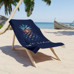 Serviette De Plage Ananas Sunset Beach, Vibes d'été