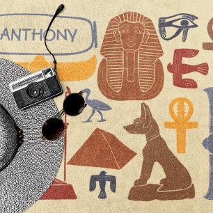 Serviette De Plage Ancienne Egypte Graphique égyptienne Thème