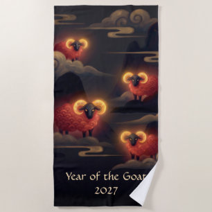 Serviette De Plage Année de la Chèvre 2027