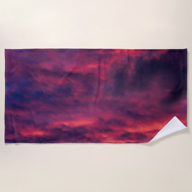 Serviette De Plage août rouge (Devant)
