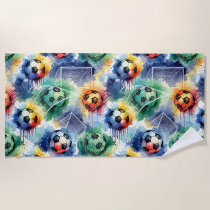 Serviette De Plage Apportez l'esprit de football à vos conceptions