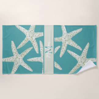 Serviette De Plage Aquarelle Starfish Beach