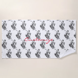 Serviette De Plage Arabian Belly danseuse Art Vintage Thunder_Cove