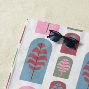 Serviette De Plage Arbres Art déco