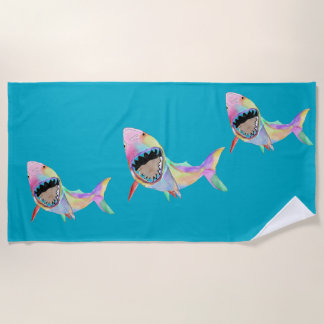 Serviette De Plage Art de requin océanique