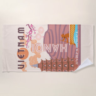Serviette De Plage Art de voyage au Vietnam