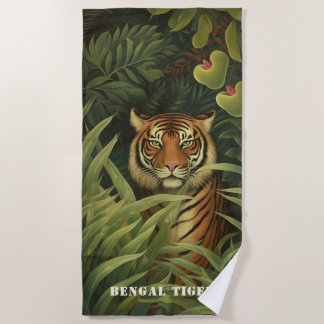 Serviette De Plage Art numérique tigre du Bengale
