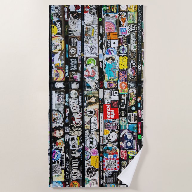 Serviette De Plage Art urbain (Devant)