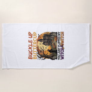 Serviette De Plage Attachez-vous Papillon de nuit Sorcière Interrupte
