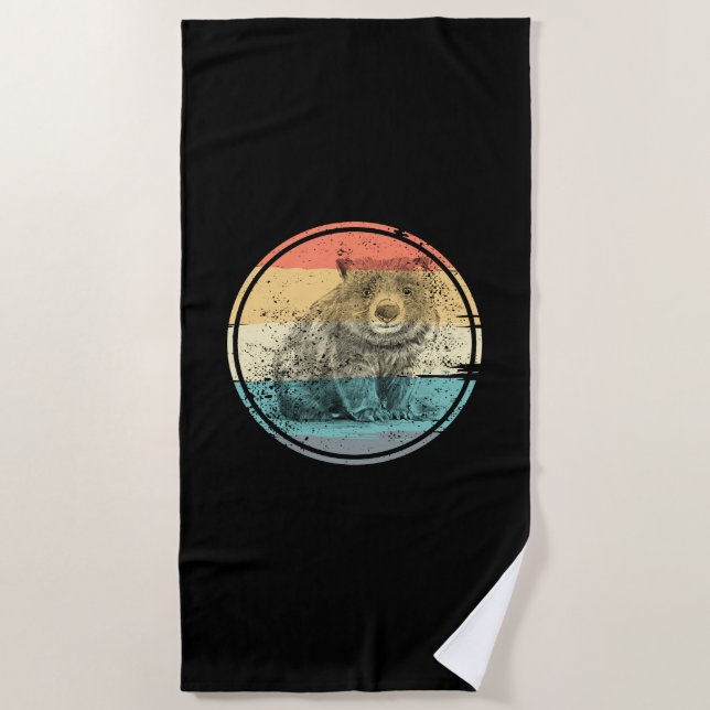 Serviette De Plage Australie Wombat (Devant)