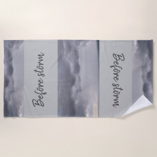 Serviette De Plage Avant la tempête Beach Towel