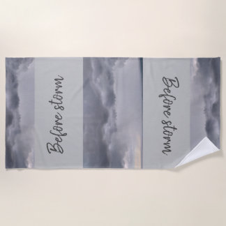 Serviette De Plage Avant la tempête Beach Towel