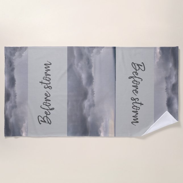 Serviette De Plage Avant la tempête Beach Towel (Devant)