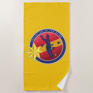 Serviette De Plage Avengers   Captain Marvel Protectrice des Cieux
