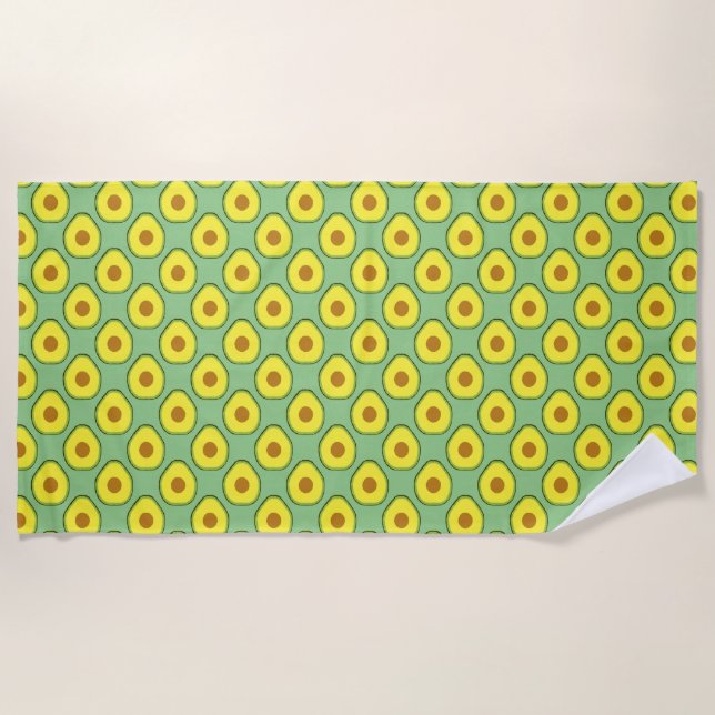 Serviette De Plage Avocado (Devant)