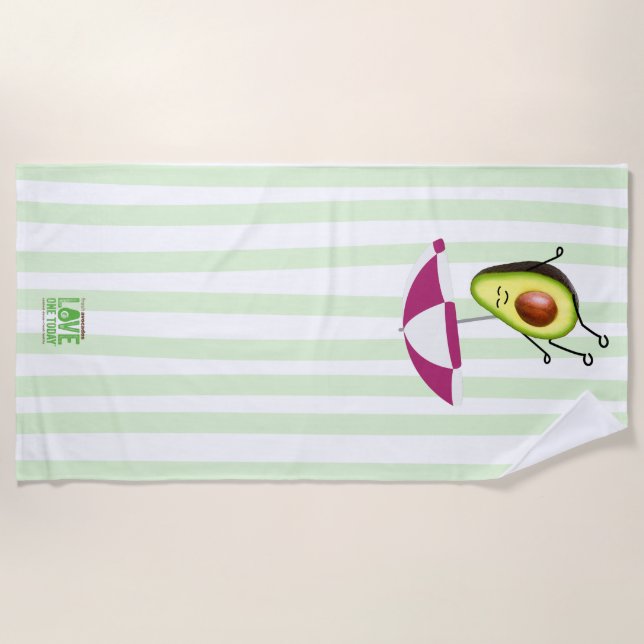 Serviette de plage Avocado (Devant)