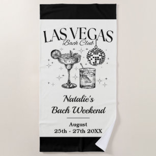 Serviette De Plage Bachelorette sur mesure Las Vegas
