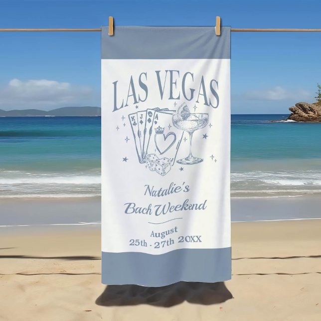 Serviette De Plage Bachelorette sur mesure Las Vegas (Créateur téléchargé)