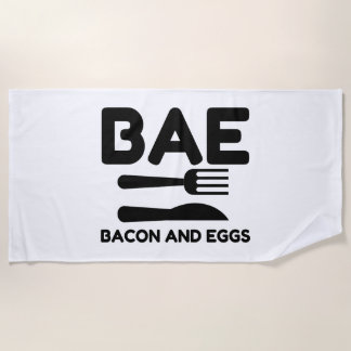 Serviette De Plage BAE Bacon Et Oeufs