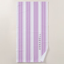 Bandes verticales violettes et blanches nom person