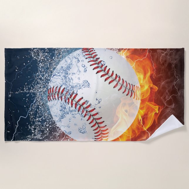 Serviette De Plage Baseball (Devant)