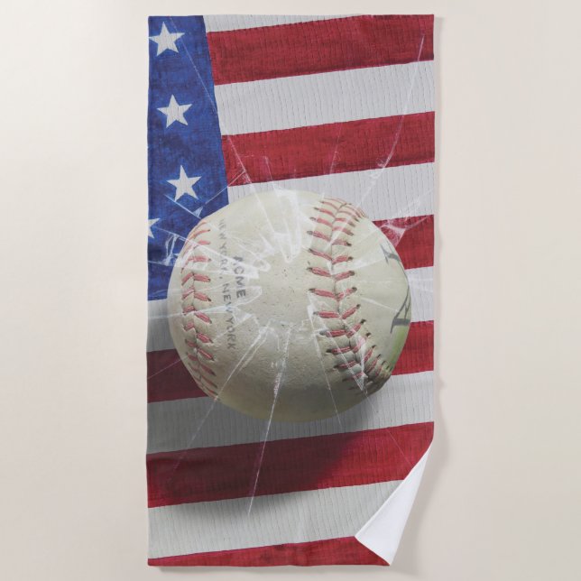 Serviette De Plage Baseball (Devant)