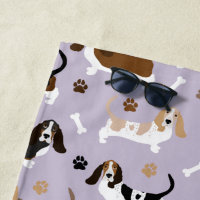 Basset Hound Chig Bones et Paws Beach Towne